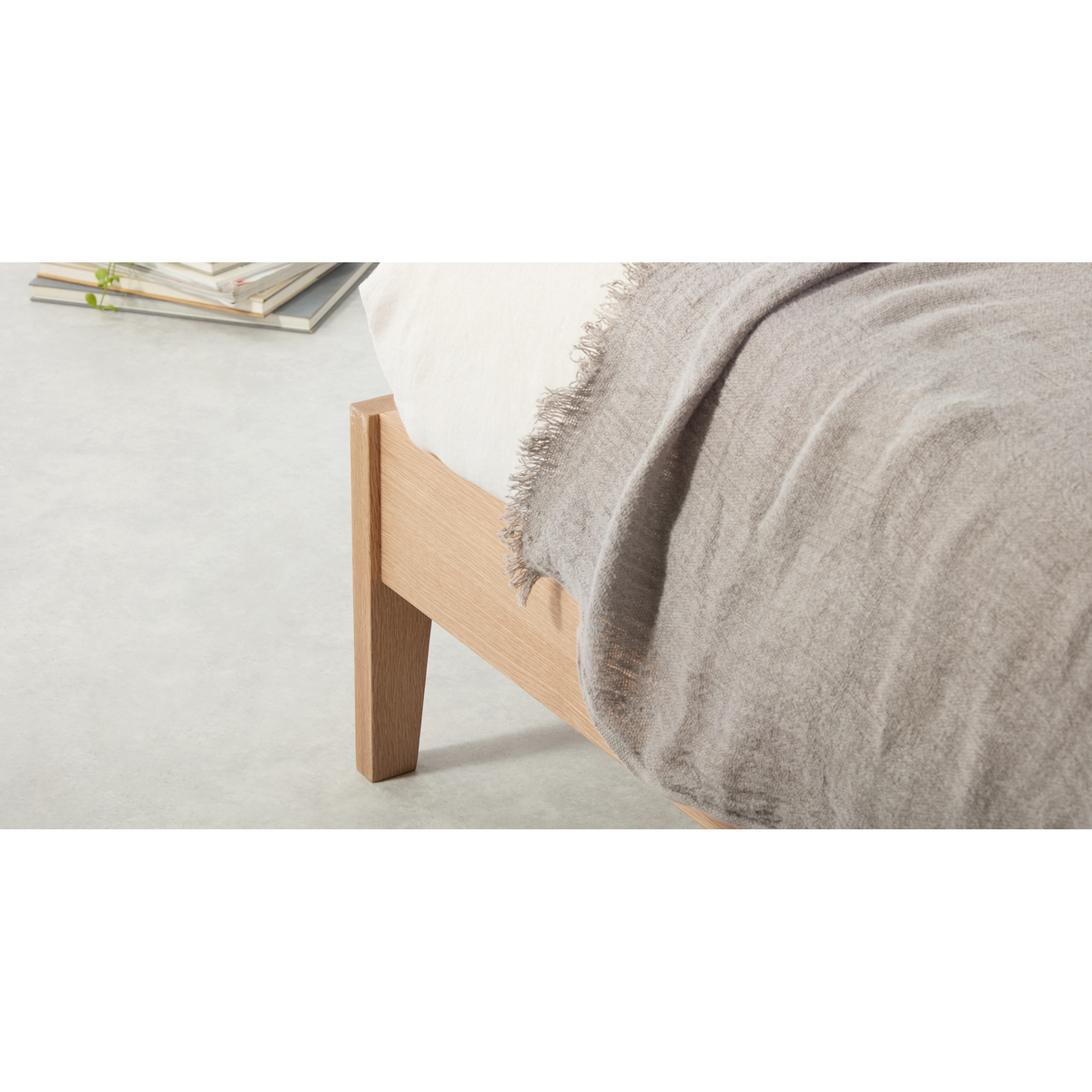 MADE Essentials Noka Double Bed, Oak – image 4