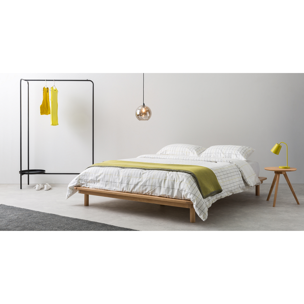 MADE Essentials Kano King Size Platform Bed, Pine – image 3