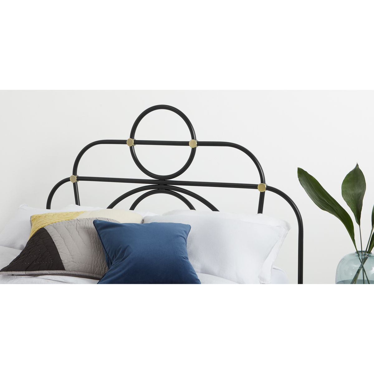 Anthea Metal Double Bed, Black – image 4