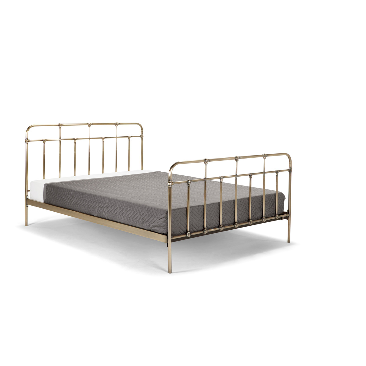 Starke Kingsize Bed, Brass – image 2