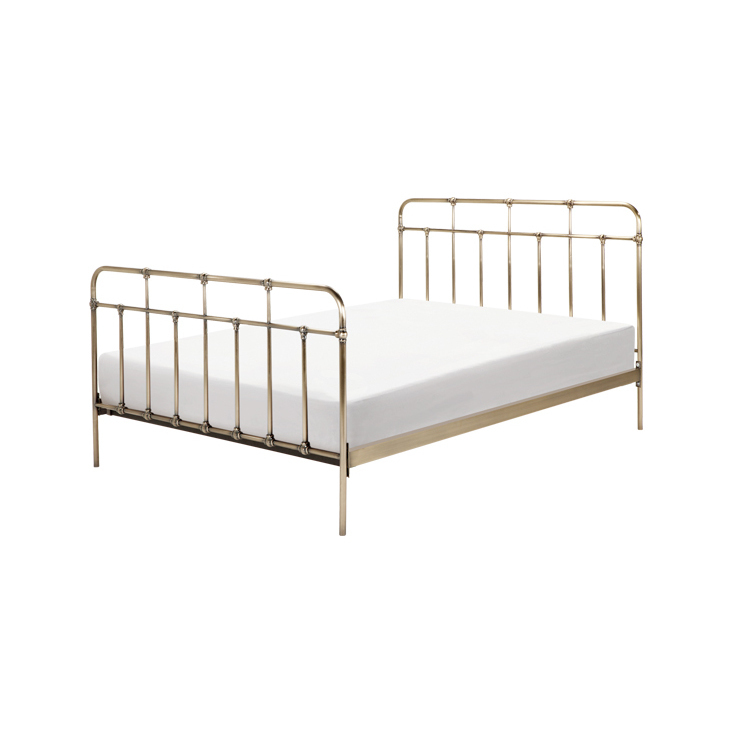 Starke Kingsize Bed, Brass – image 1