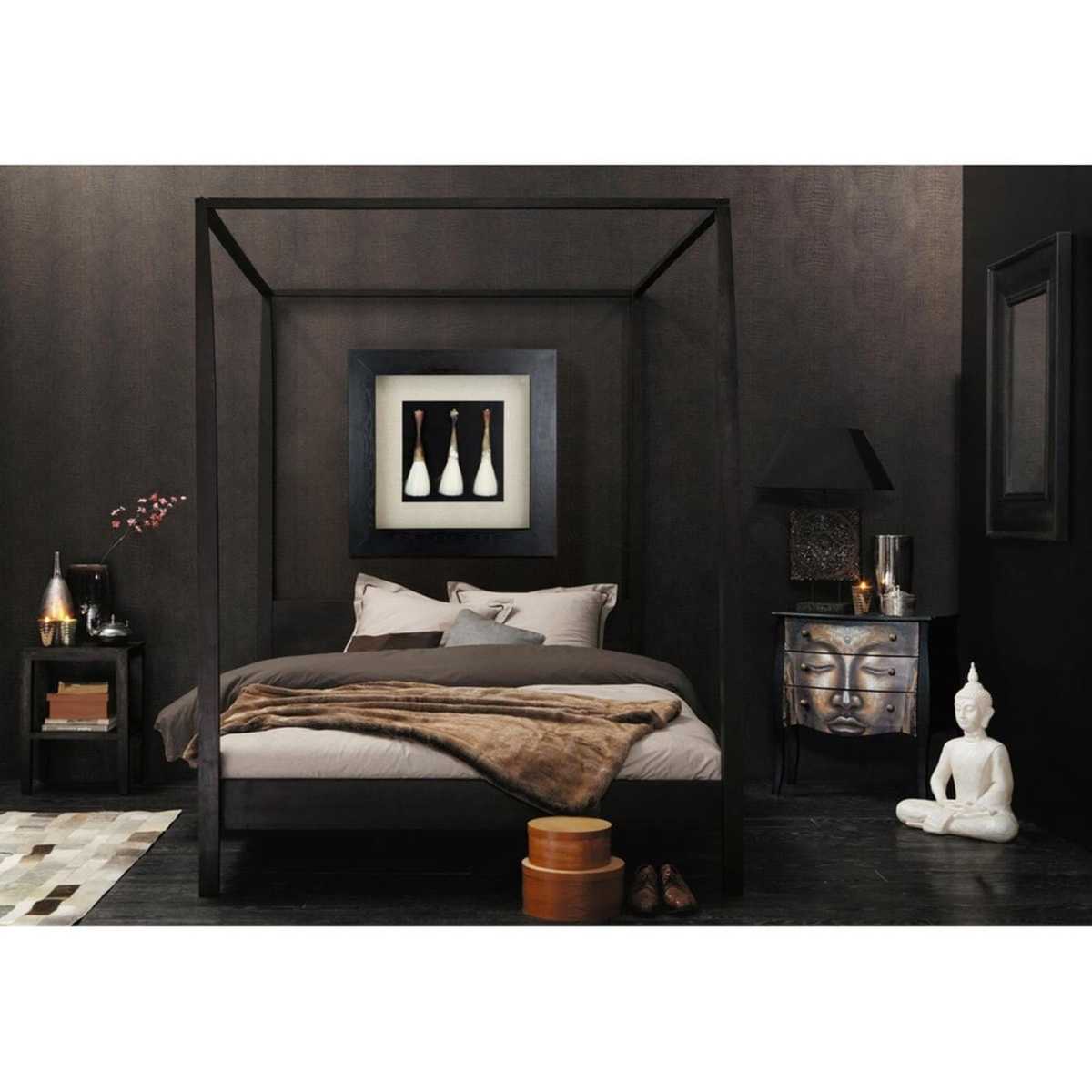 GOA - Four-Poster Solid Acacia Wood King Size Bed – image 3
