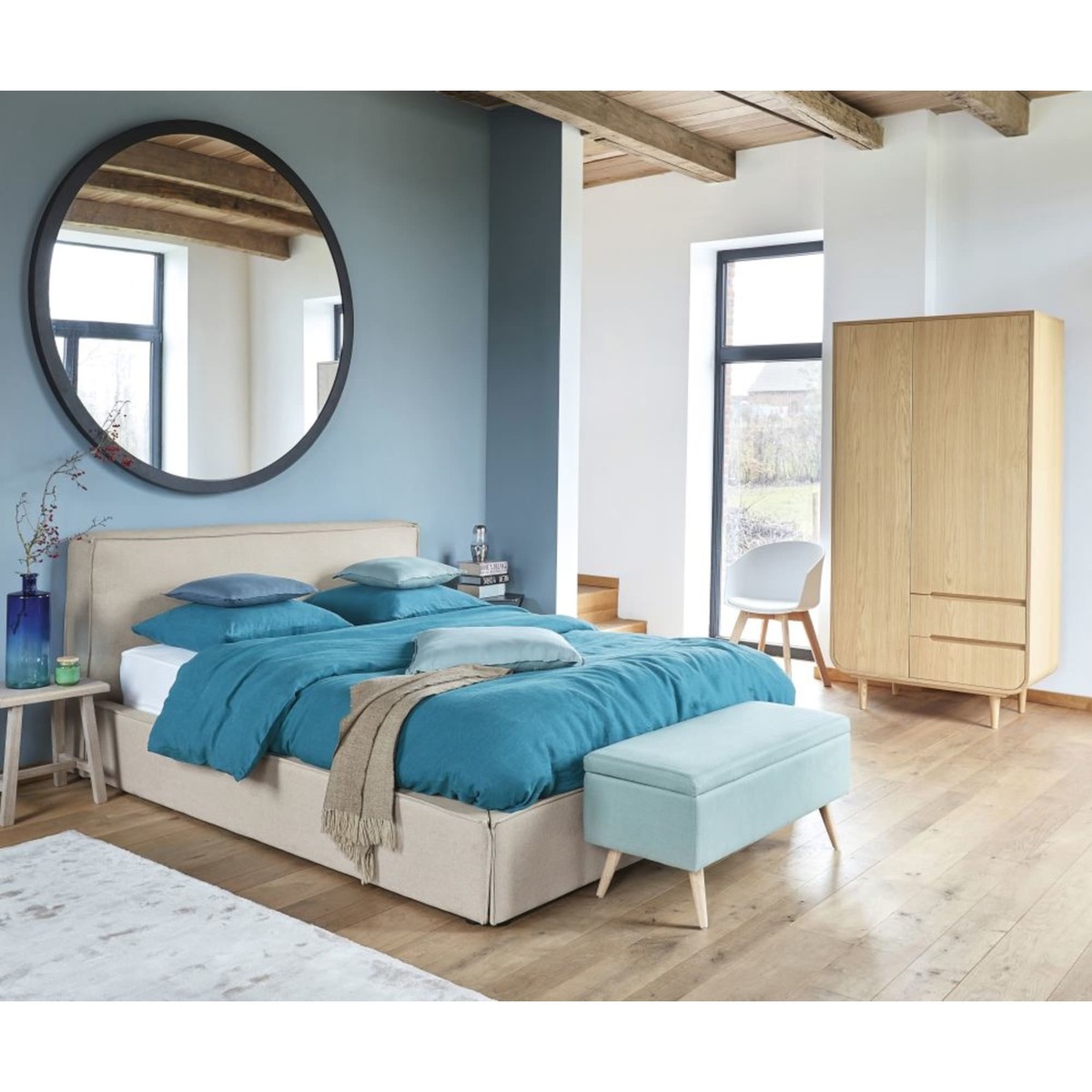 ASPLEEN - Linen-Coloured Bed 140x190 – image 5