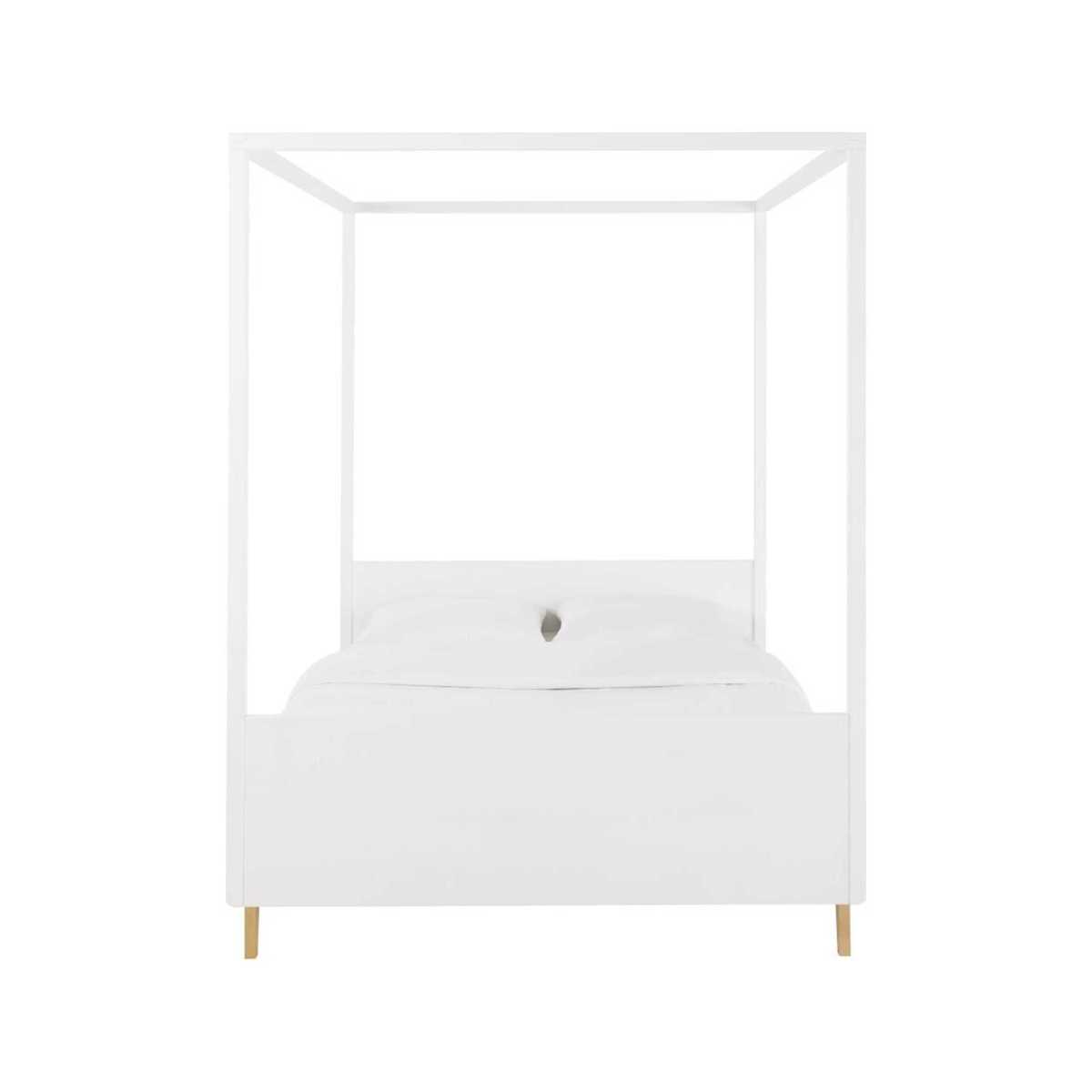 SWEET - White Canopy Bed 140x190 – image 2