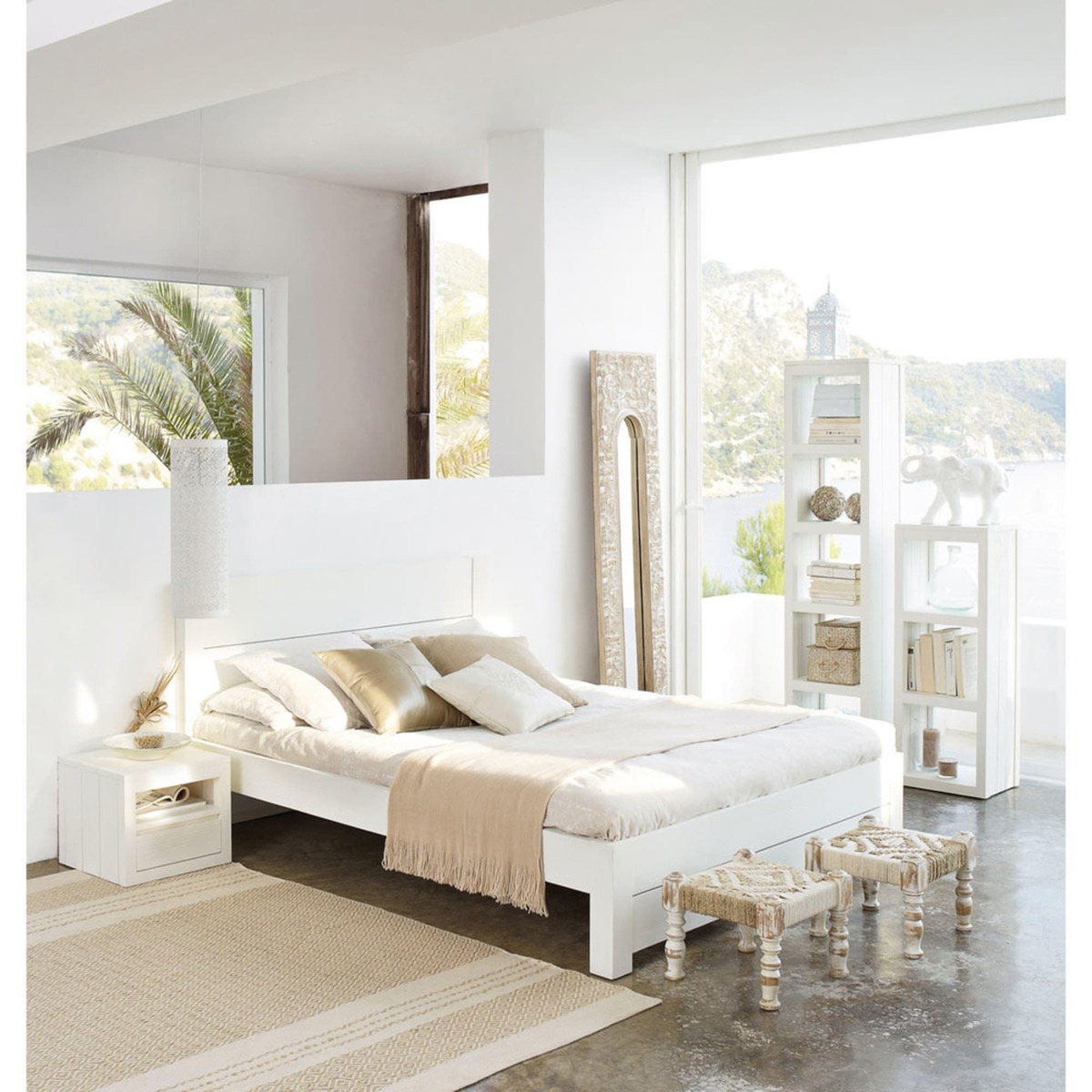 WHITE - Solid Pine 140 x 190 Double Bed in White – image 4
