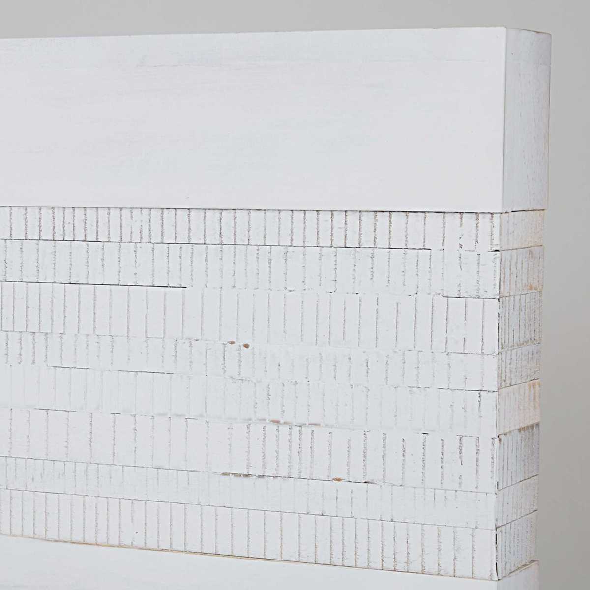 JAVA - Antique White Solid Mango Wood Bed 140 x 190 – image 4