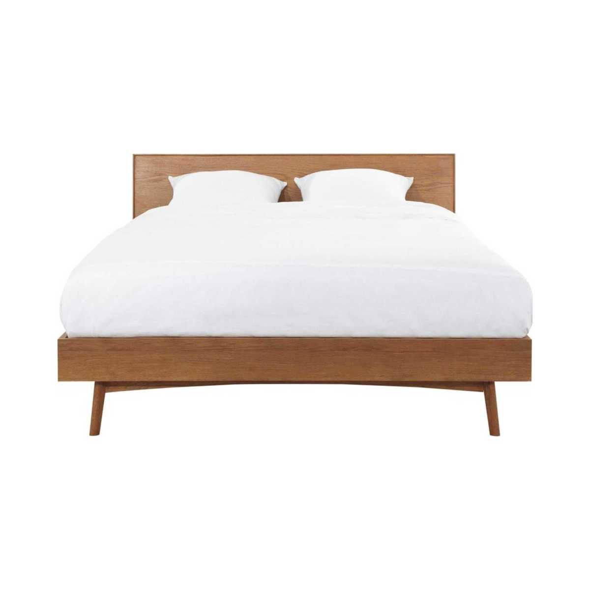 PORTOBELLO - Solid Oak Vintage 160 x 200 Double Bed – image 1