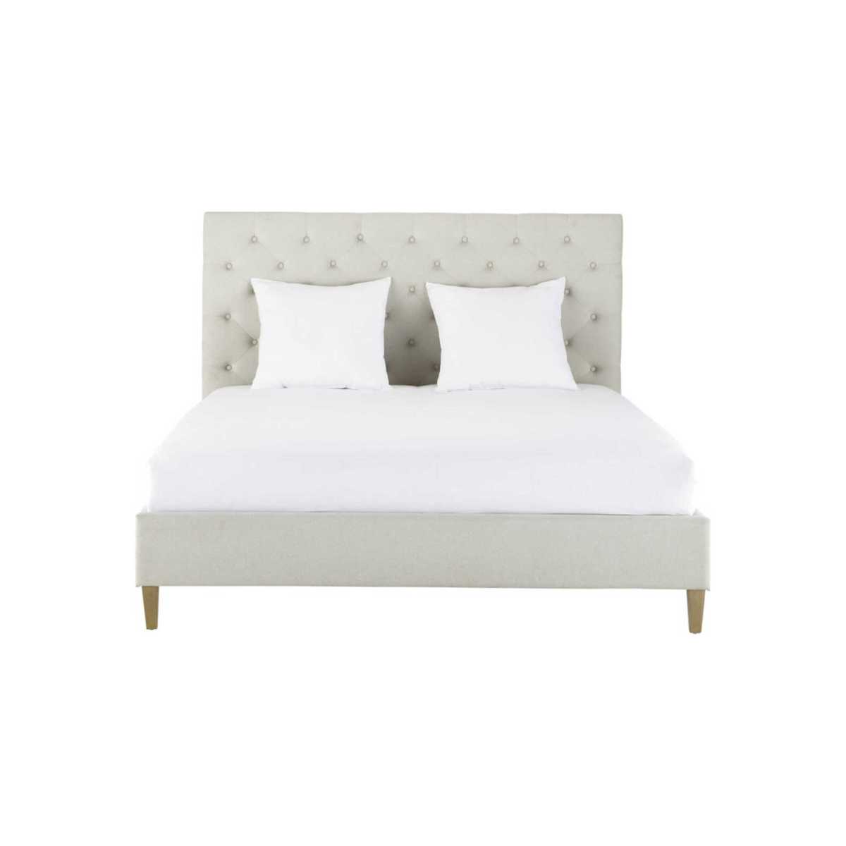 CHESTERFIELD - Tufted Linen Bed with Slatted Base 160 x 200 – image 2