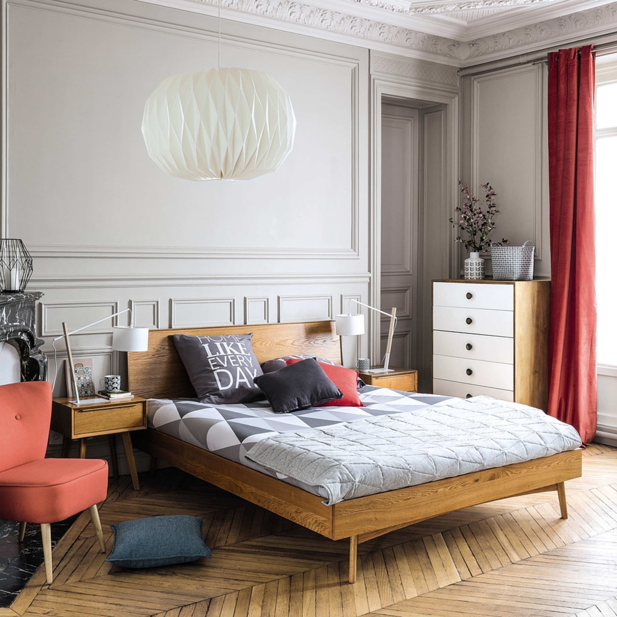PORTOBELLO - Vintage Oak Bed 140 x 190 – image 6