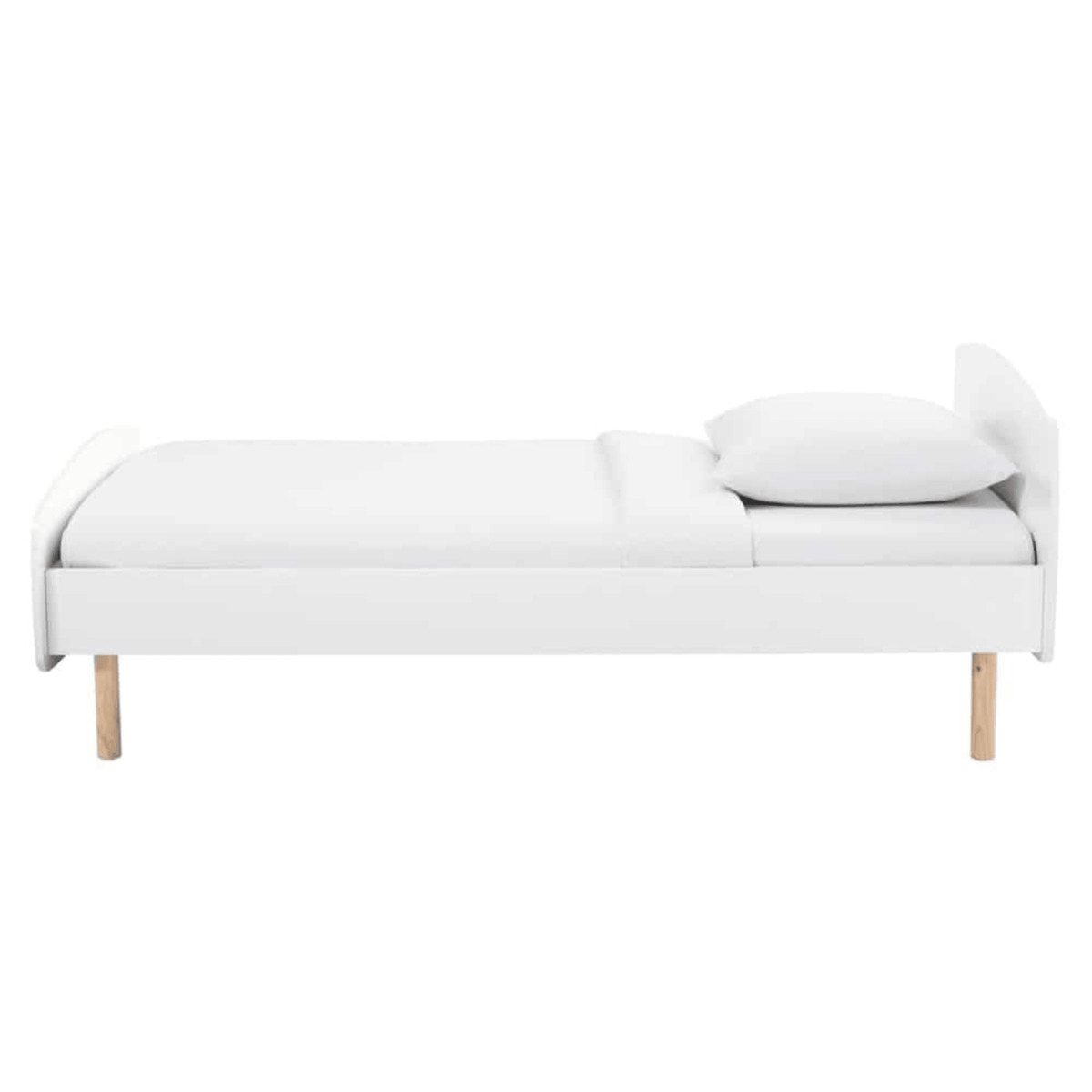 White Bed 90x190 Nuage – image 2
