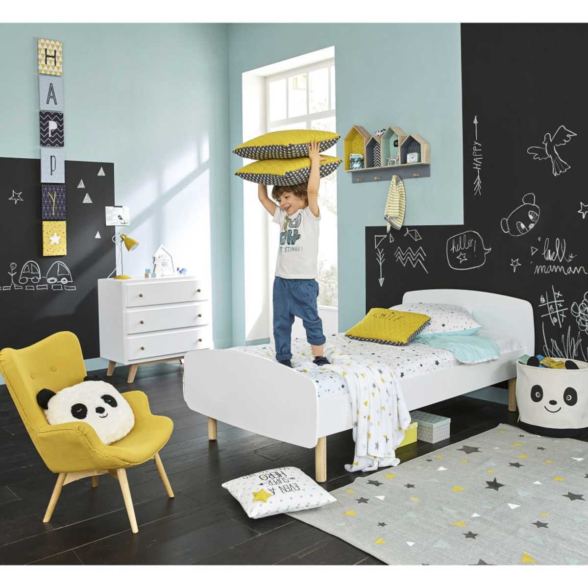 White Bed 90x190 Nuage – image 4