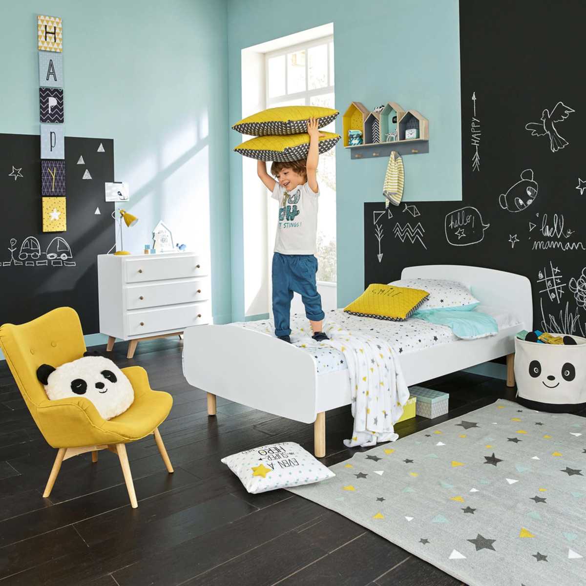 White Bed 90x190 Nuage – image 5