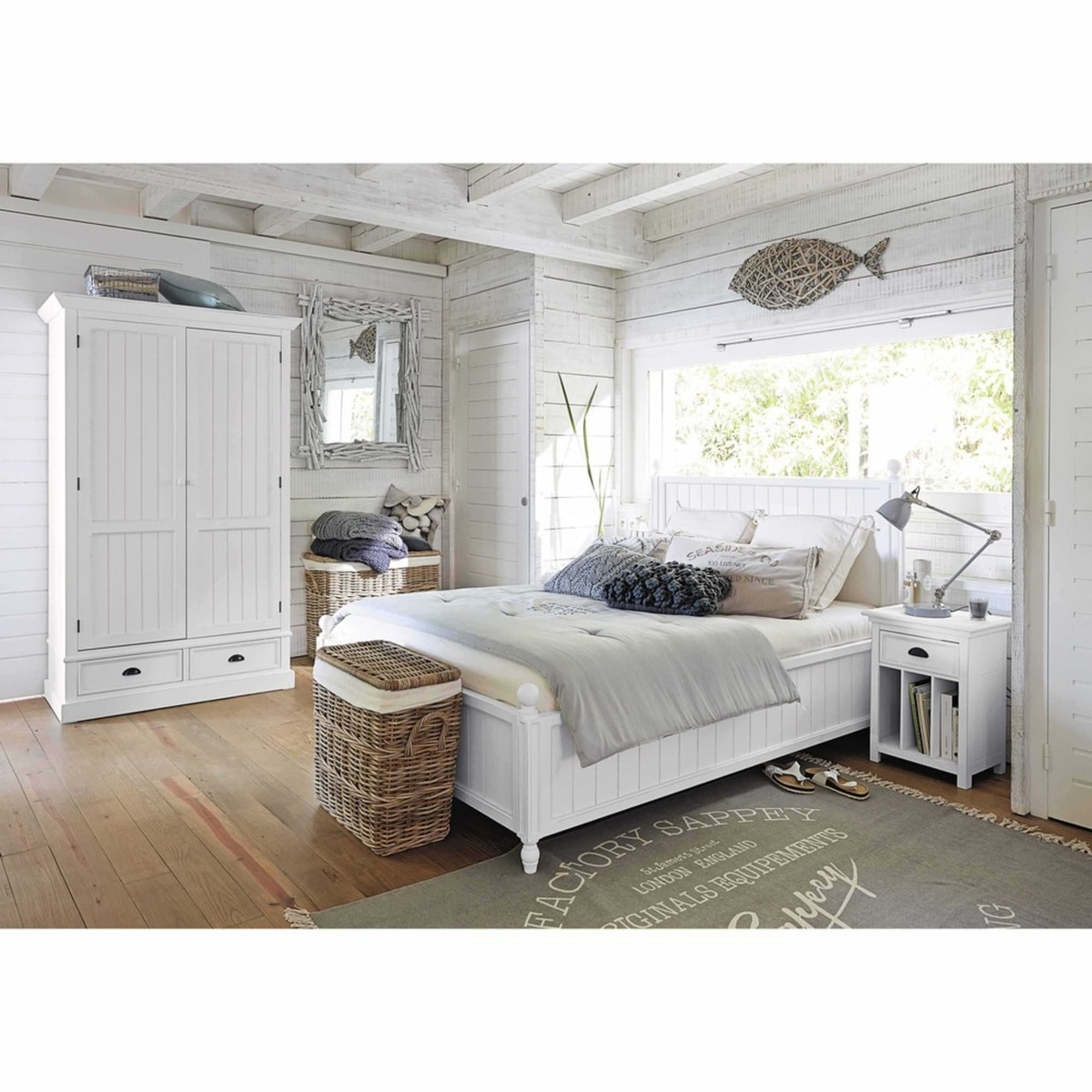 NEWPORT - White Pine Double Bed 140 x 190 – image 2