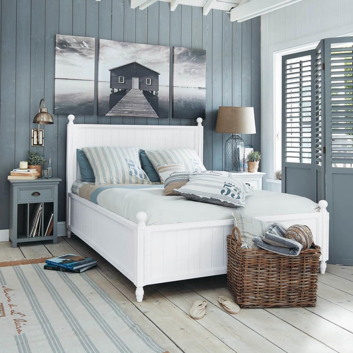 NEWPORT - White Pine Double Bed 140 x 190 – image 3