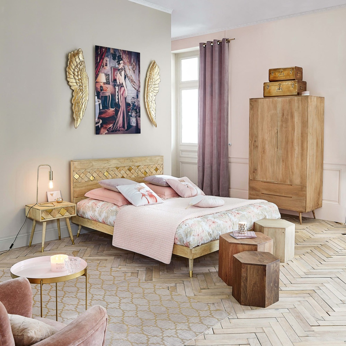 SALOME - Mango Wood Bed 160 x 200 – image 6