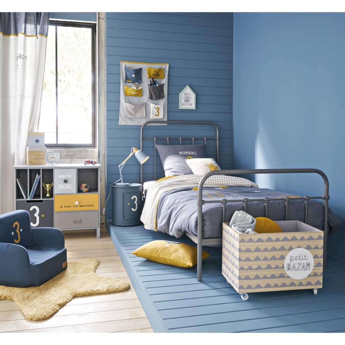 KARL - Anthracite Grey Metal Bed 90x190 – image 4