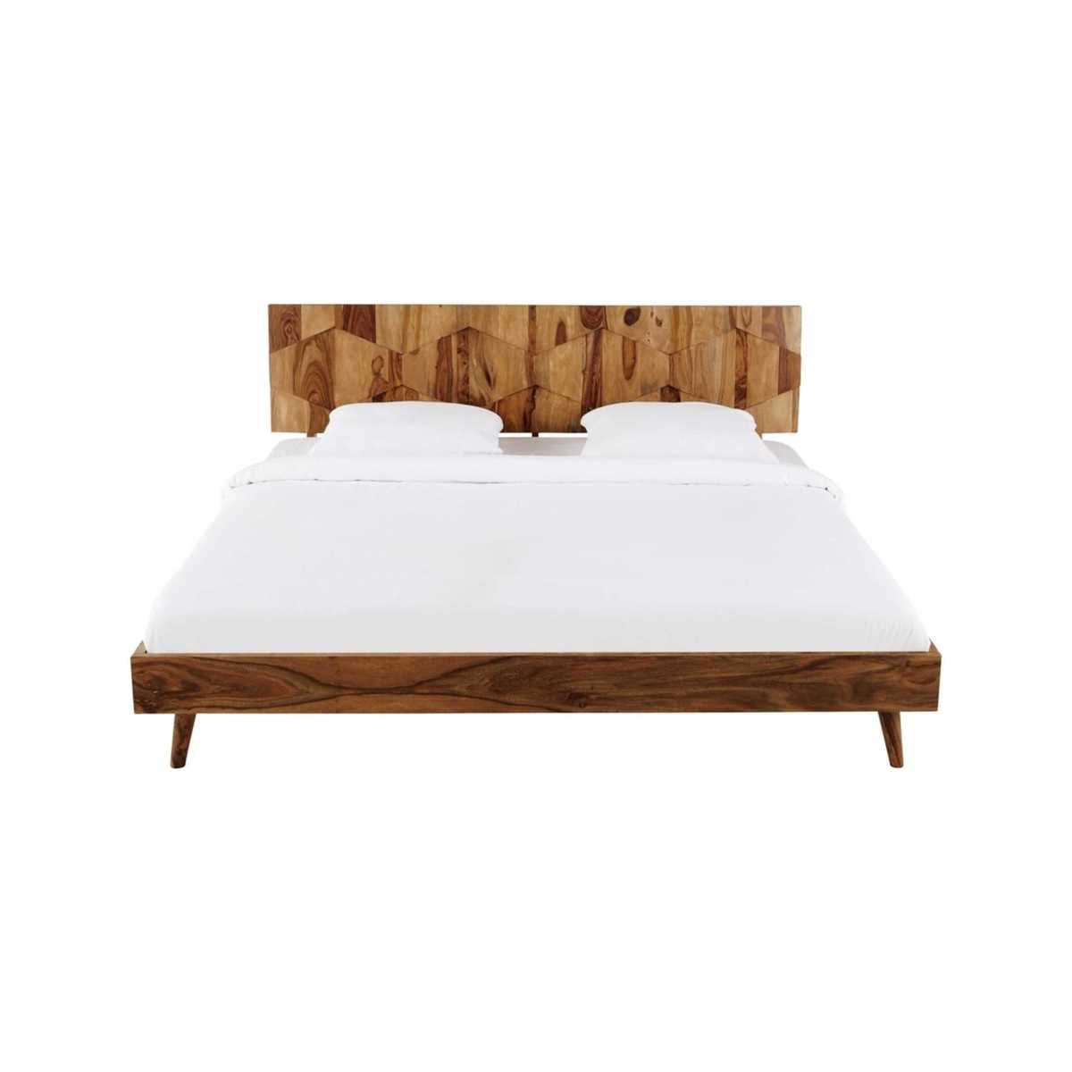 QUADRA - Solid Sheesham Vintage Bed 180 x 200 cm – image 2