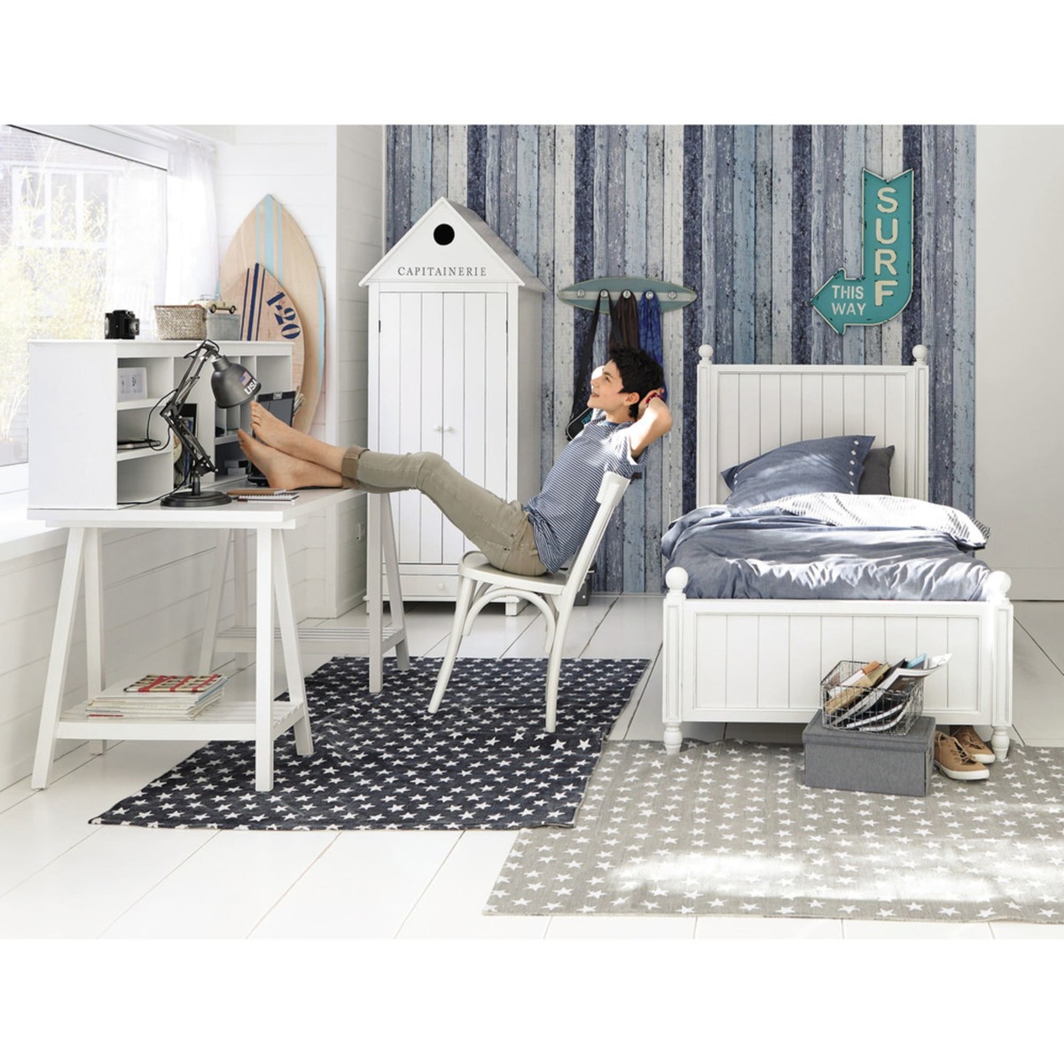 NEWPORT - White 90x190 Bed – image 2
