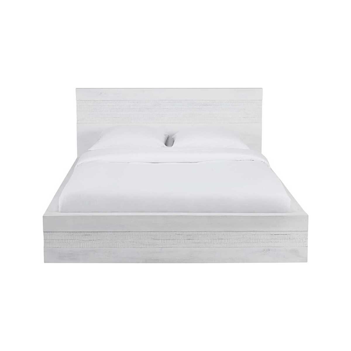 JAVA - Antique White Solid Mango Wood Bed 180 x 200 – image 2