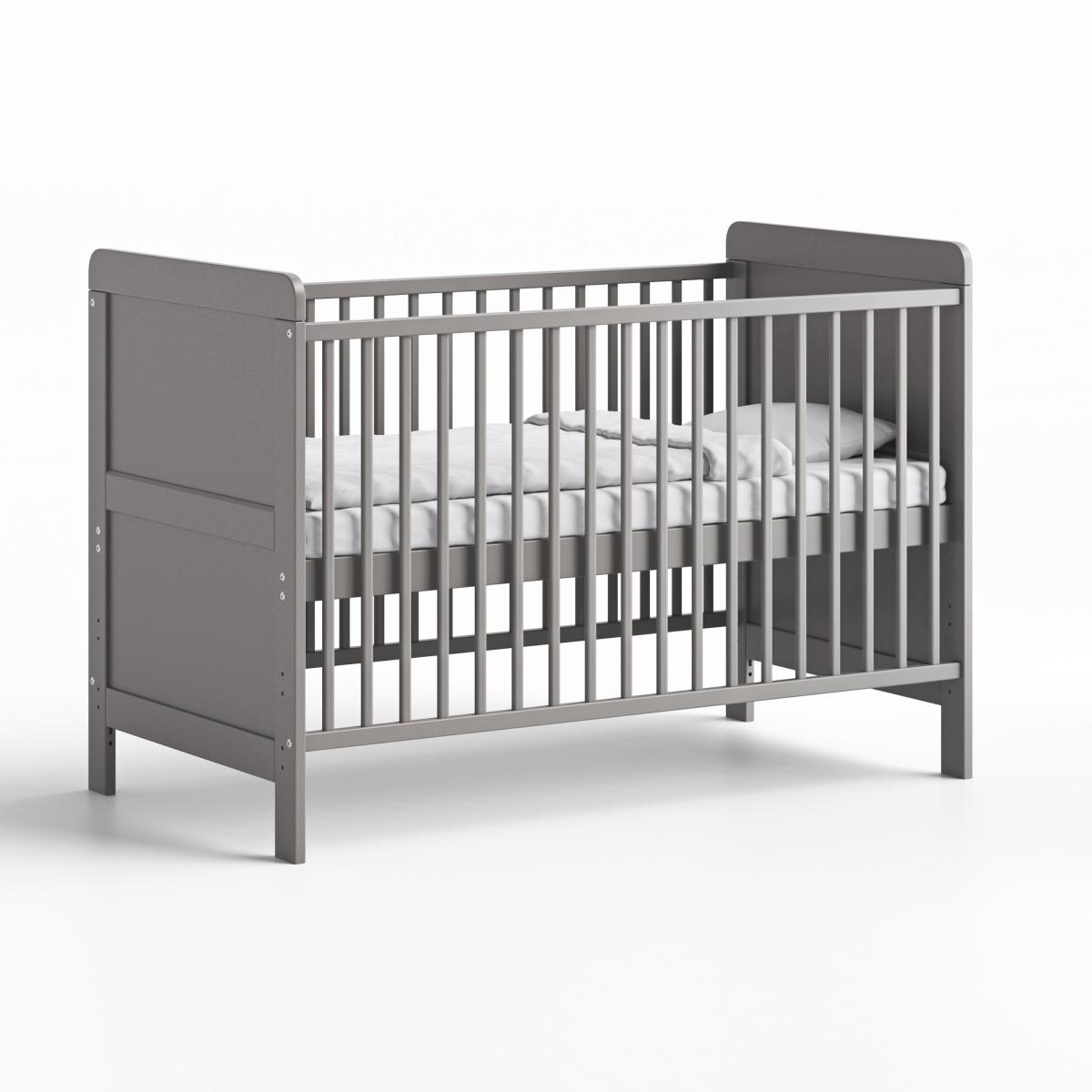 Little Acorns Classic Cot Bed Grey – image 2