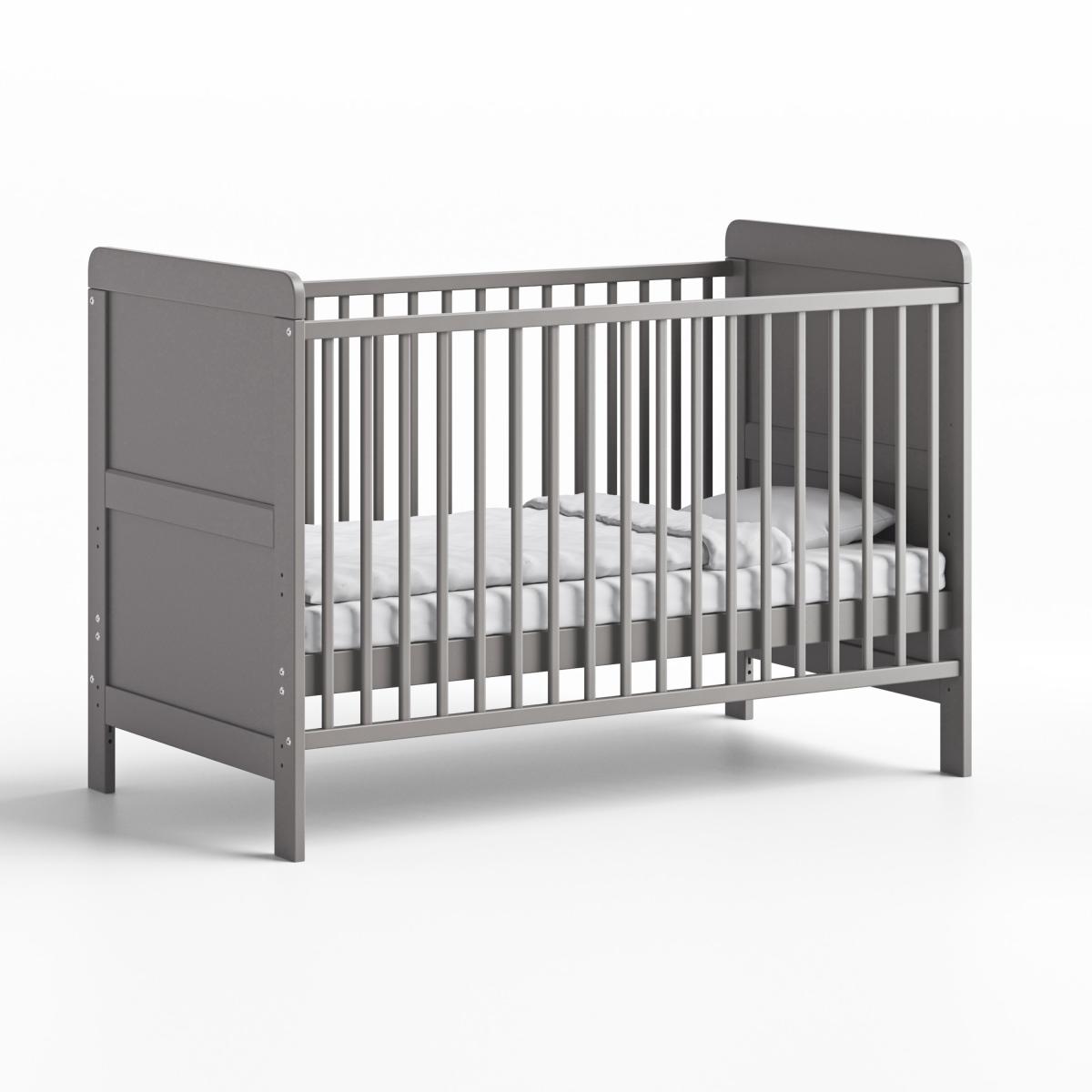 Little Acorns Classic Cot Bed Grey – image 3