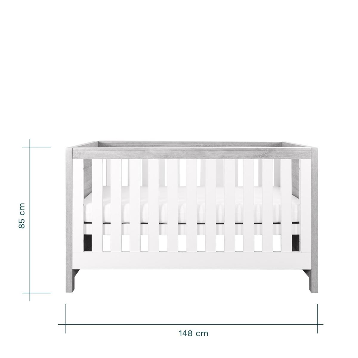 Tutti Bambini Modena 3 in 1 Cot bed Grey – image 3