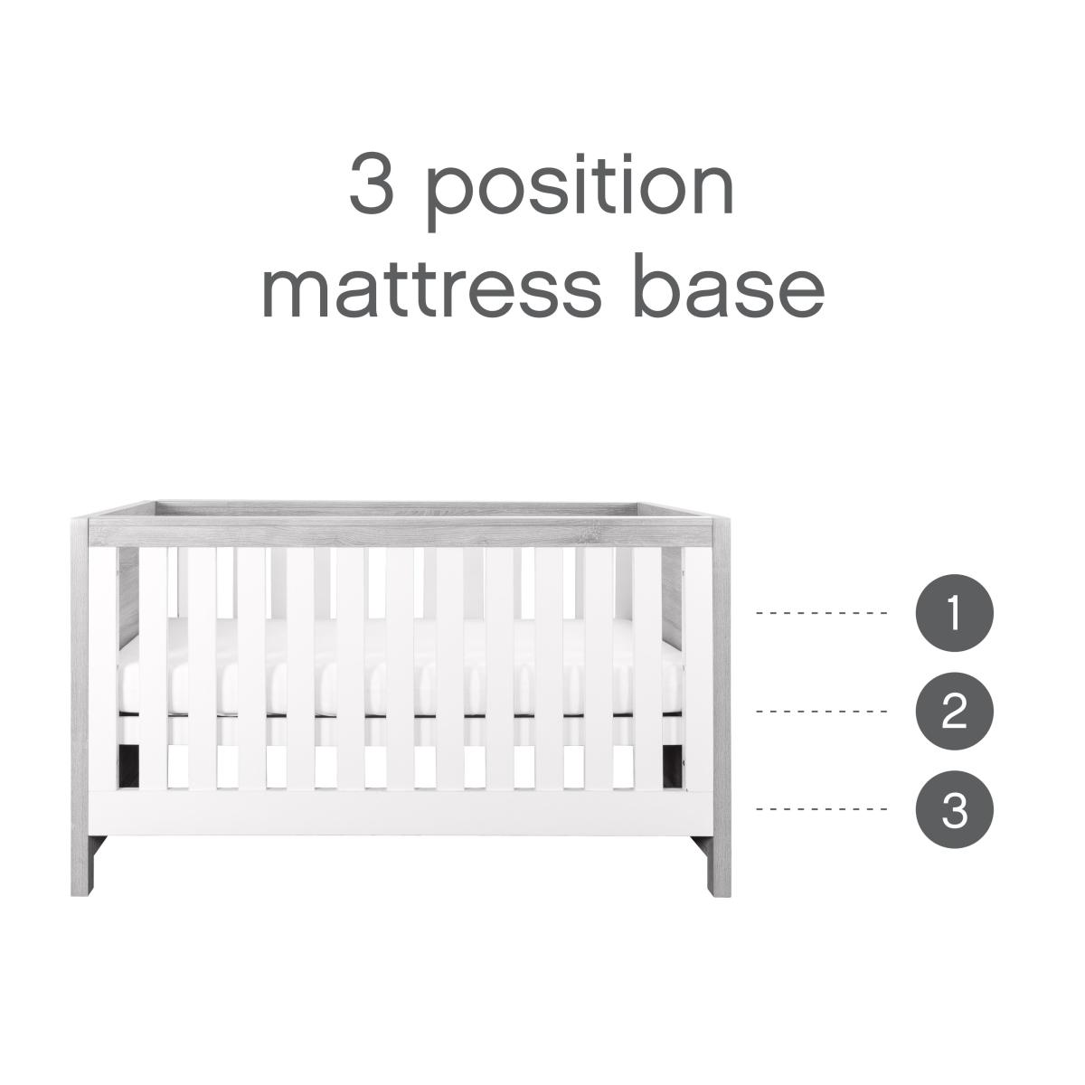 Tutti Bambini Modena 3 in 1 Cot bed Grey – image 5