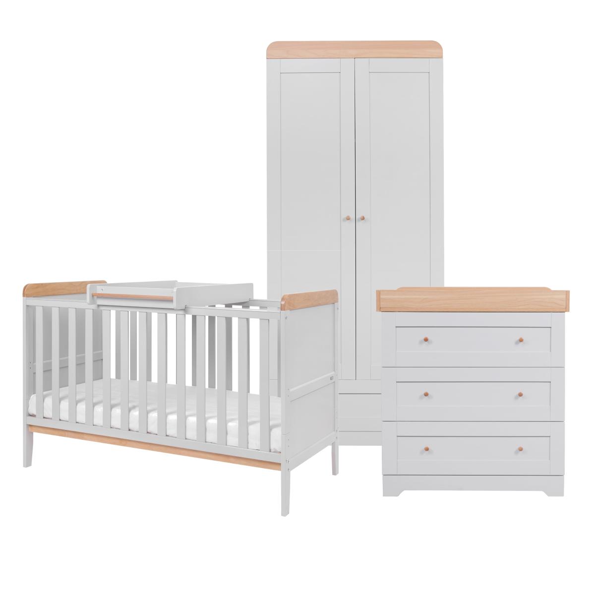 Tutti Bambini Rio 3 Piece Nursery Furniture Set Dove (Grey) – image 2