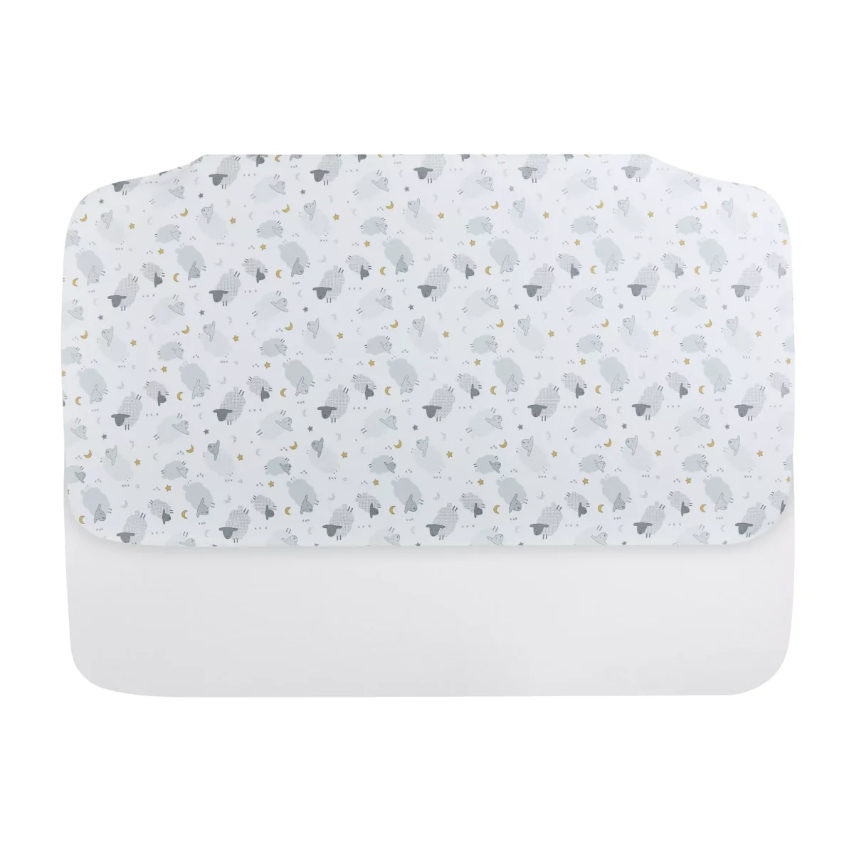 Chicco Next To Me Forever Bedside Crib Sheep Bedding Set, Grey/White – image 1