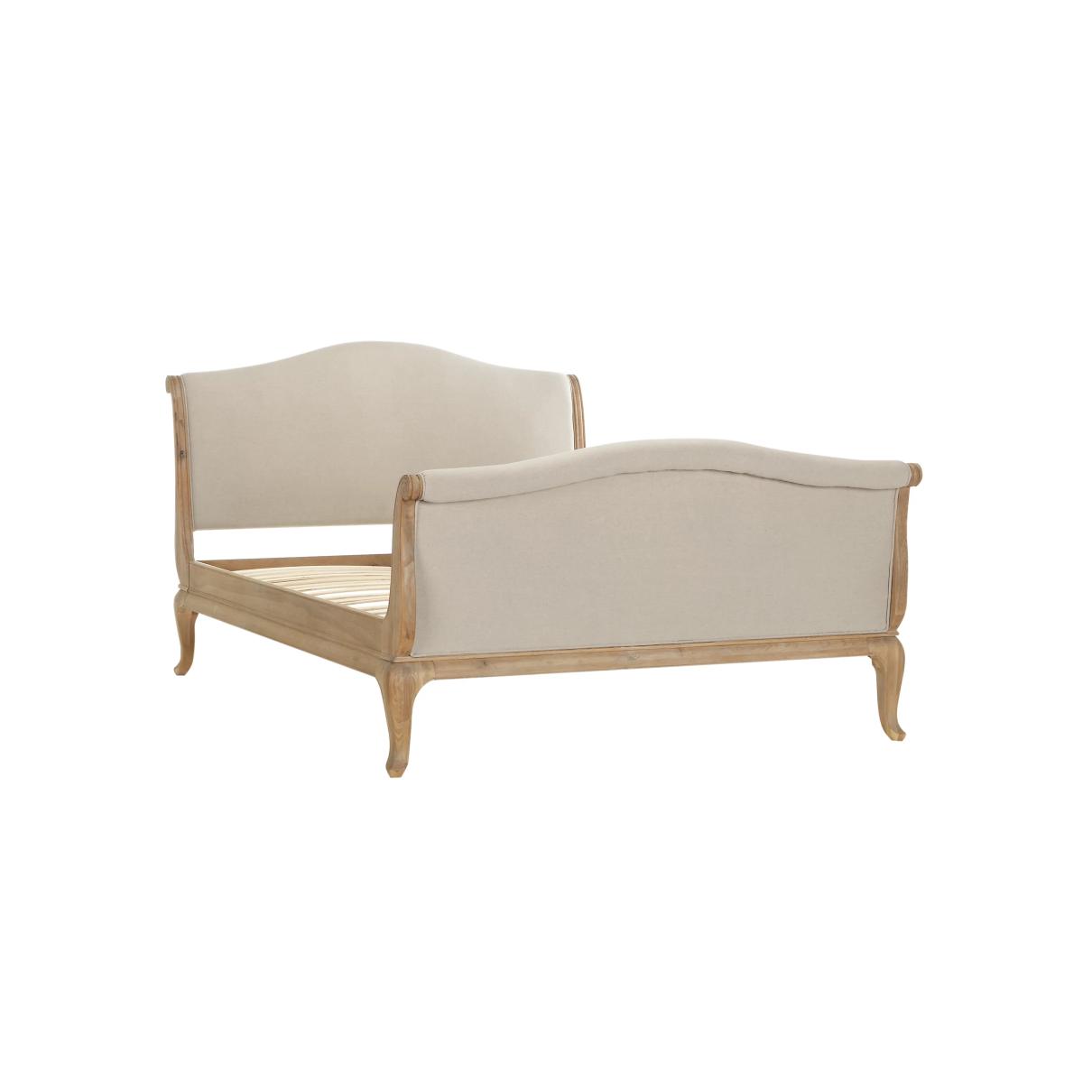 John Lewis & Partners Louis High End Sleigh Bed Frame, Double, Oak – image 2