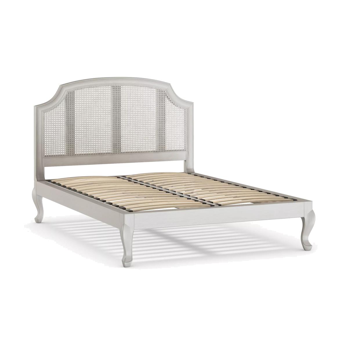John Lewis Louis Woven Rattan Bed Frame, Double, Grey – image 1