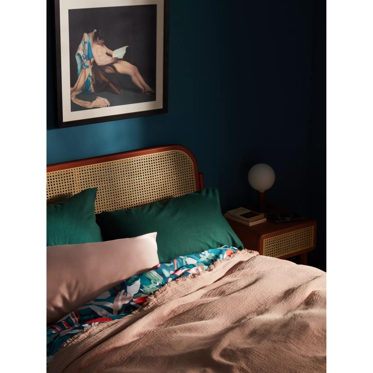 John Lewis Rattan Cherry Bed Frame, Double, Brown – image 3