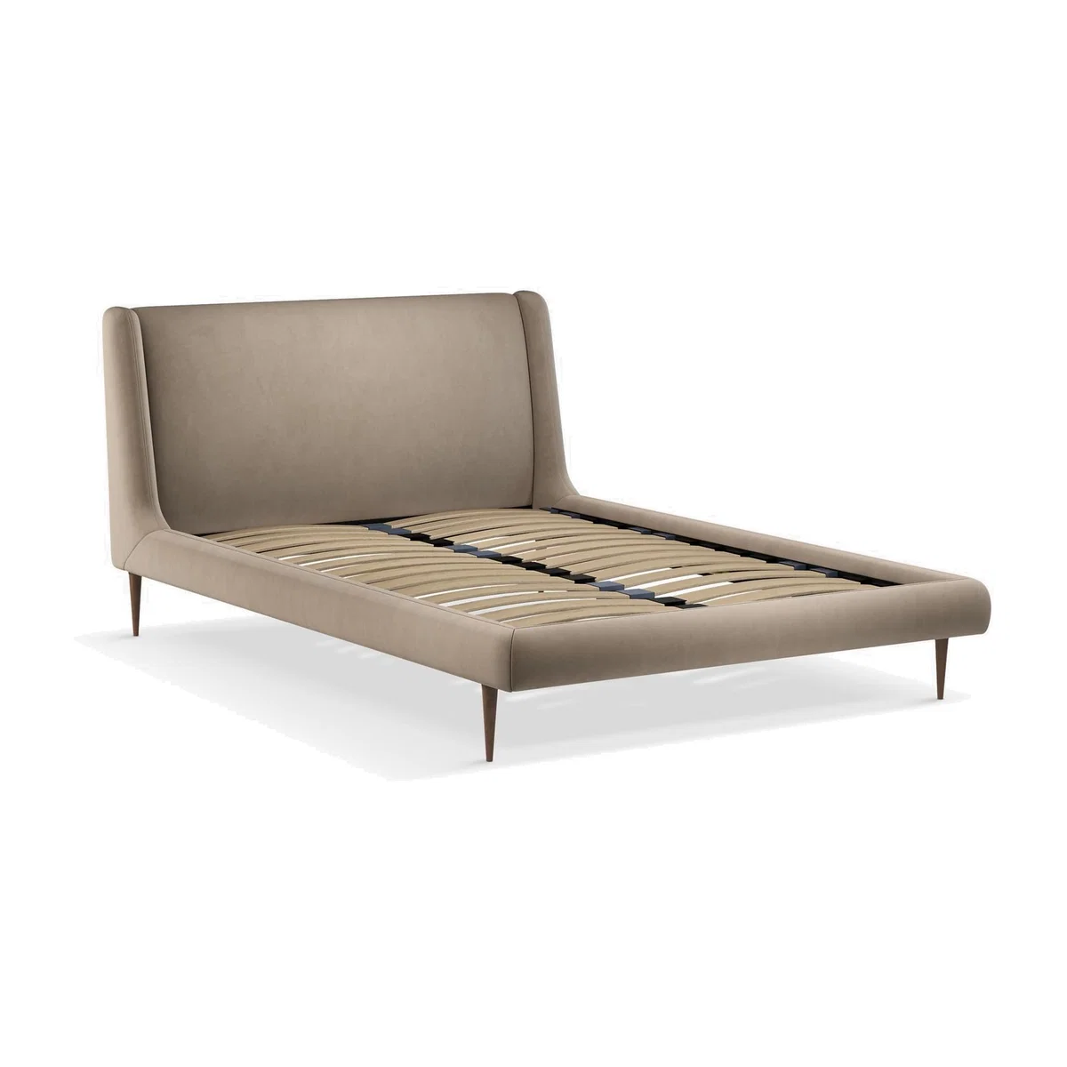 John Lewis Mid-Century Sweep Upholstered Bed Frame, Super King Size – image 1