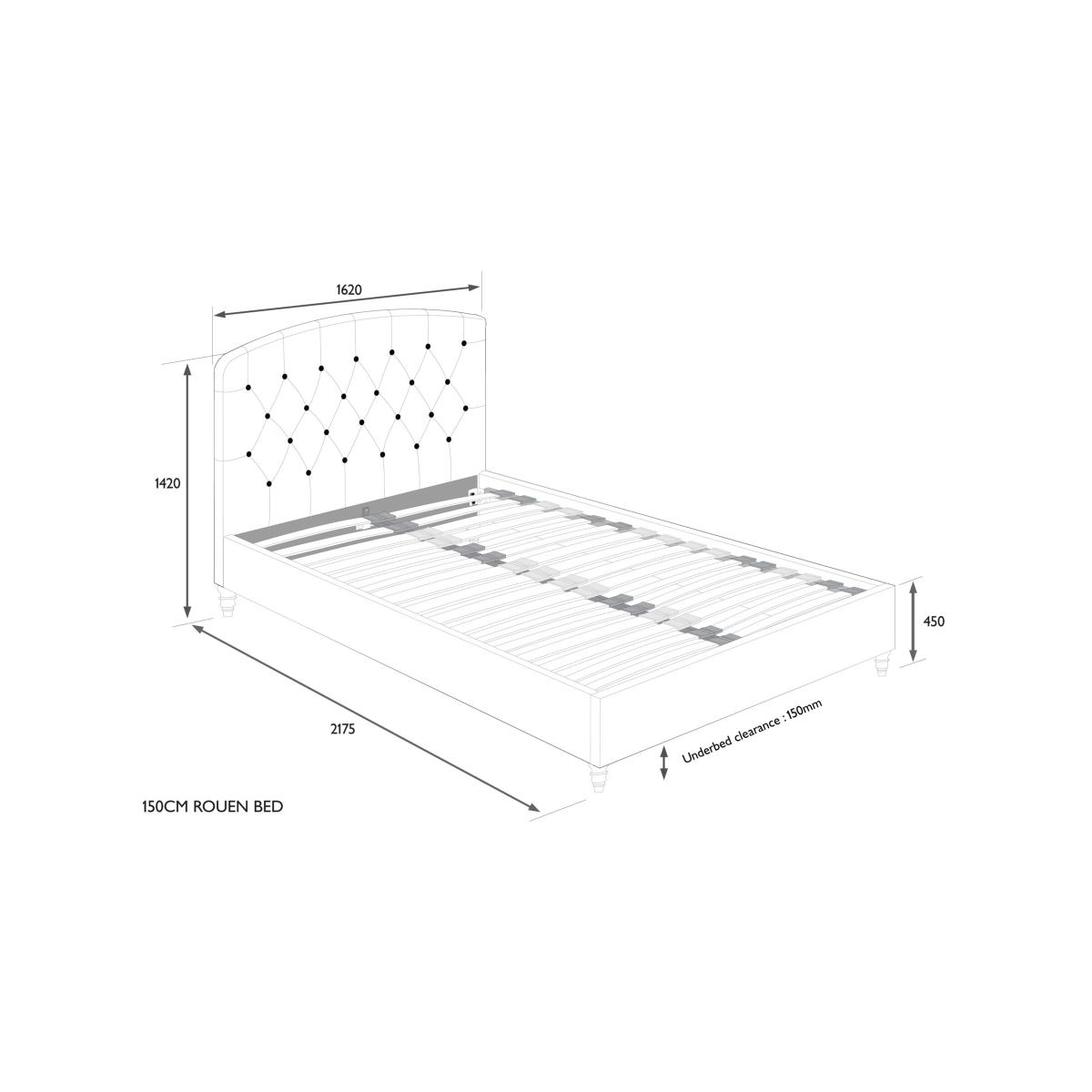 John Lewis Rouen Upholstered Bed Frame, King Size – image 8