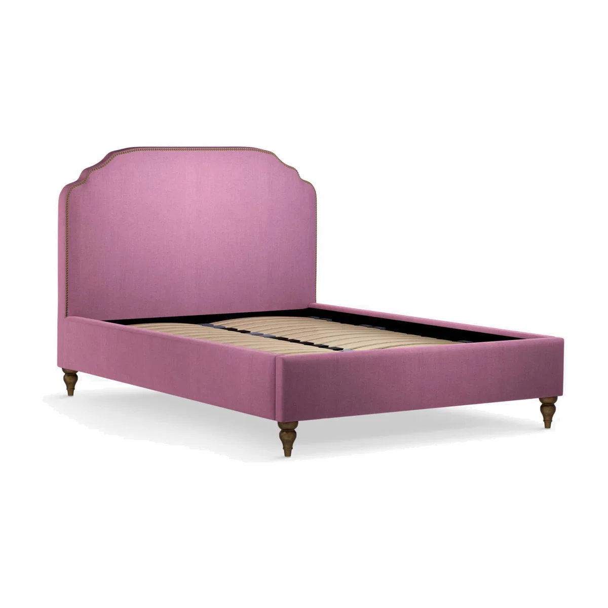 John Lewis & Partners Studded Upholstered Bed Frame, Double – image 1