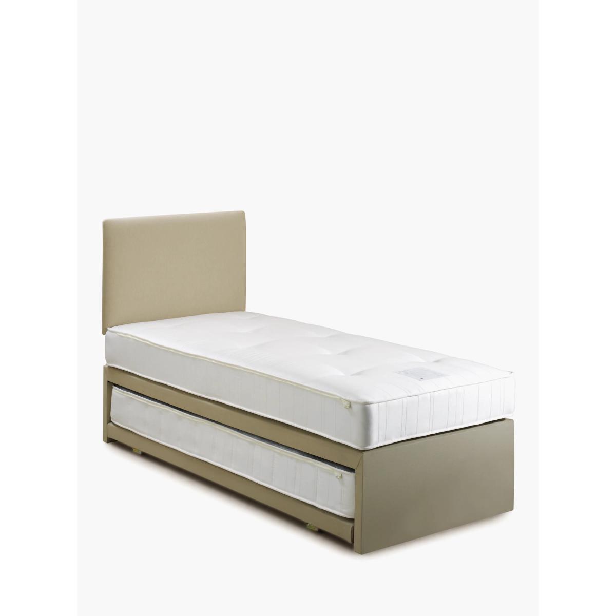 John Lewis & Partners Savoy Guest Bed with Two Open Spring Mattresses, Small Single, Topaz Beige – image 3