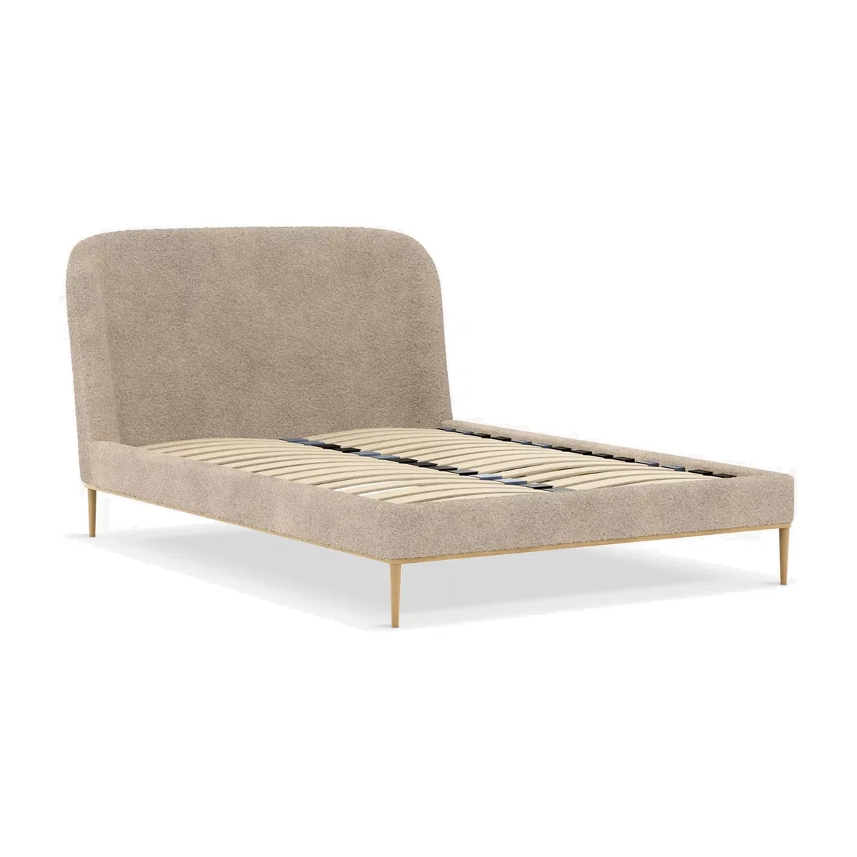 John Lewis Show-Wood Upholstered Bed Frame, Super King Size – image 1