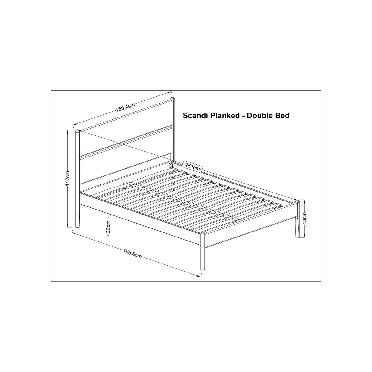John Lewis Scandi Bed Frame, Double, Oak – image 7