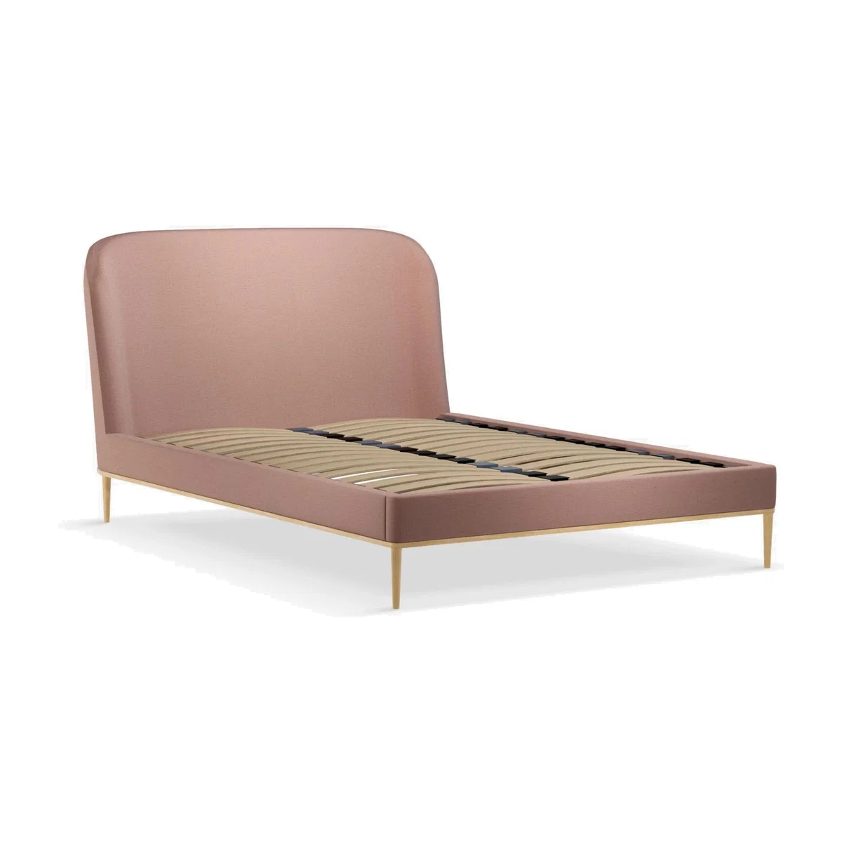 John Lewis Show-Wood Upholstered Bed Frame, Double – image 1