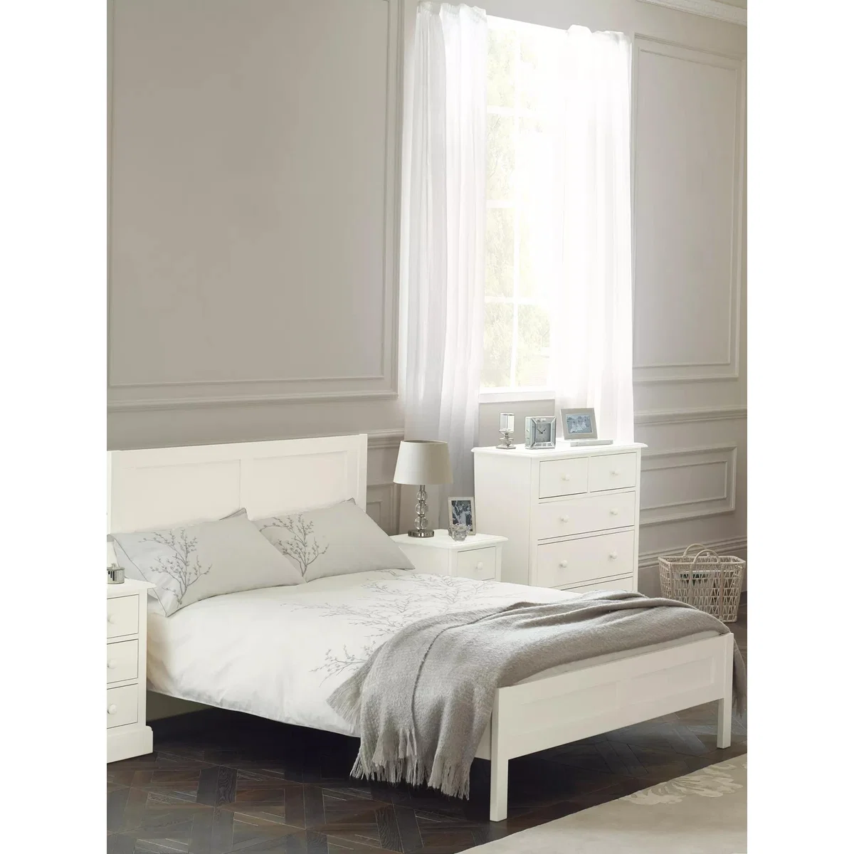 Laura Ashley Ashwell Bed Frame, Super King Size, White – image 1