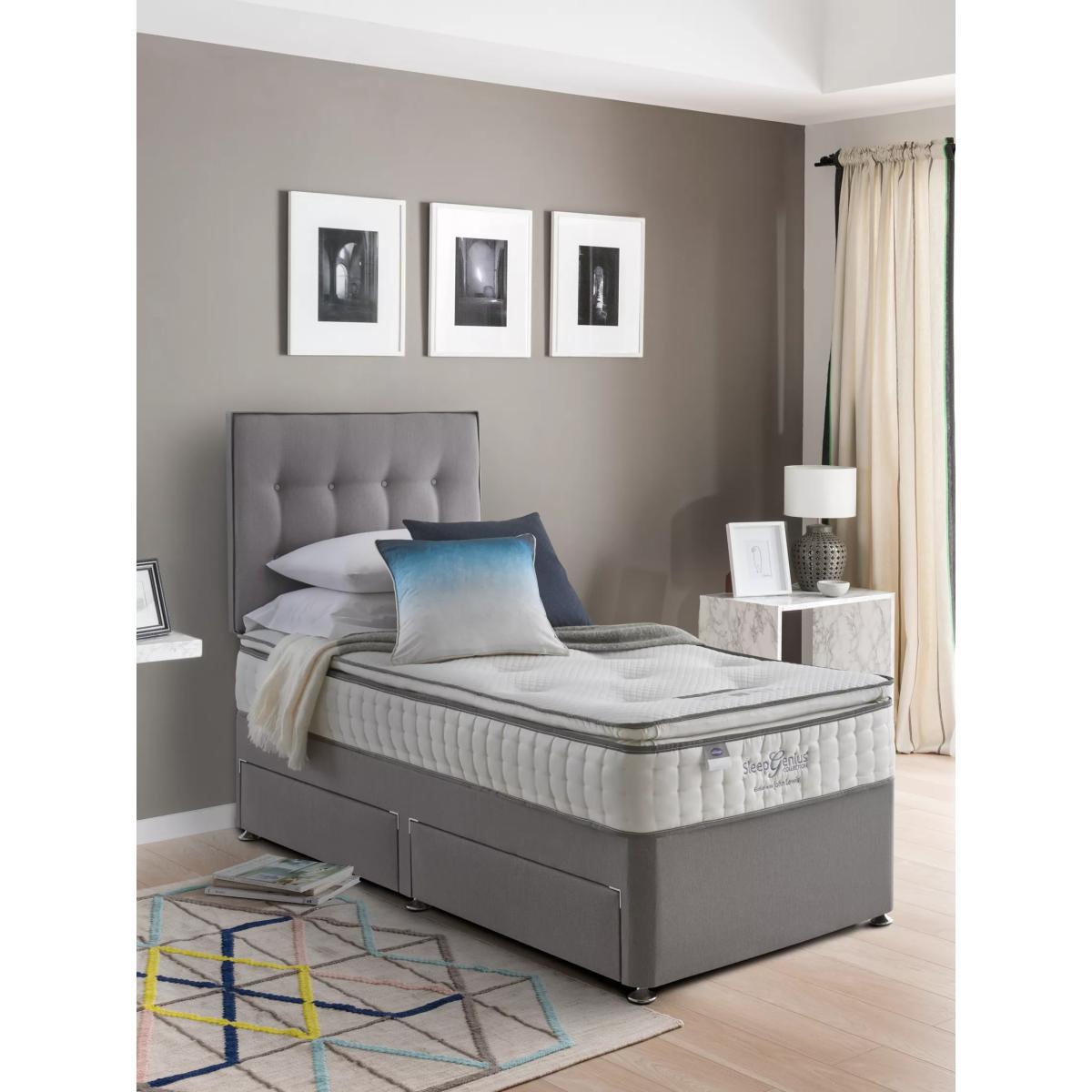 Silentnight Non Sprung 2 Drawer Divan Storage Bed, Single – image 5