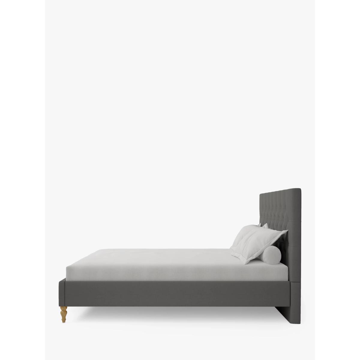 Koti Home Button Upholstered Bed Frame, King Size – image 3