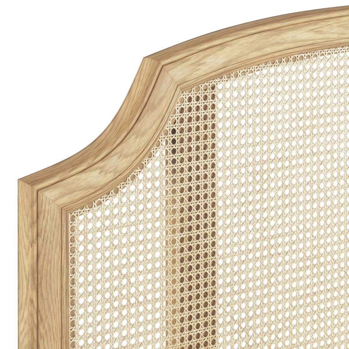 John Lewis & Partners Louis Woven Rattan Bed Frame, Super King Size, Oak – image 3
