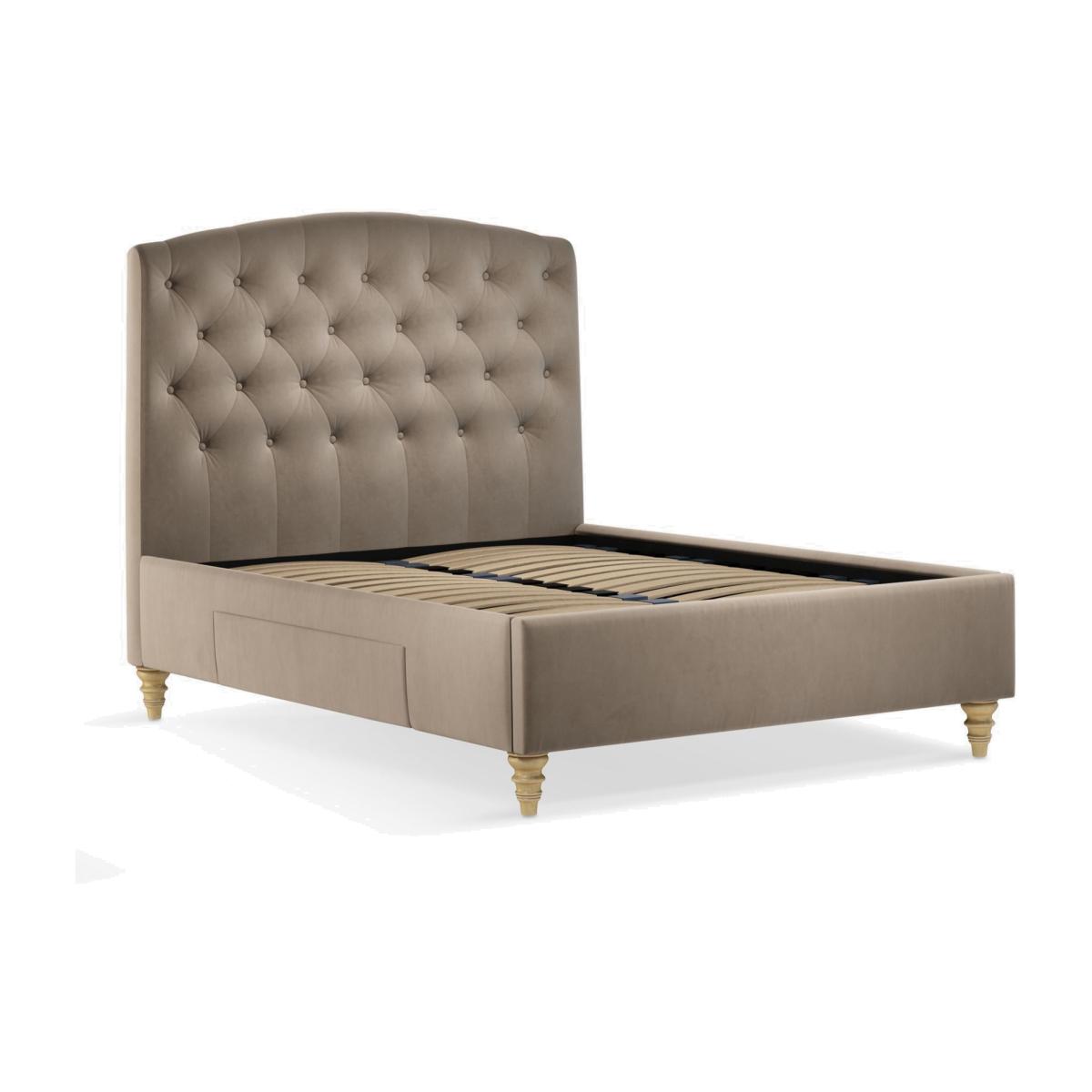 John Lewis Rouen 2 Drawer Storage Upholstered Bed Frame, Double – image 1