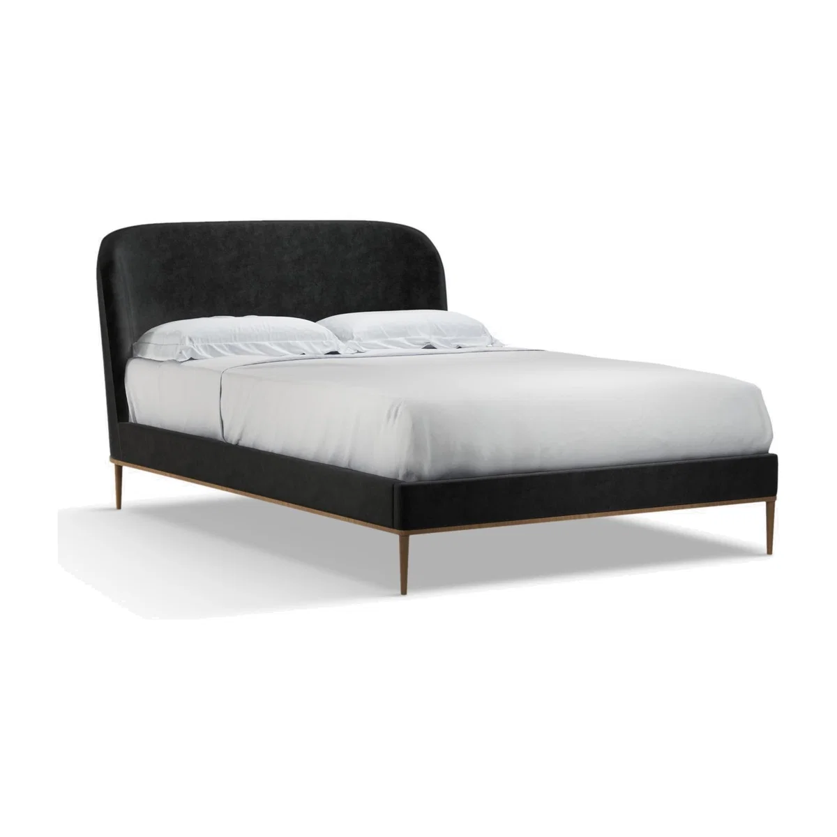 John Lewis Show-Wood Upholstered Bed Frame, Double – image 1