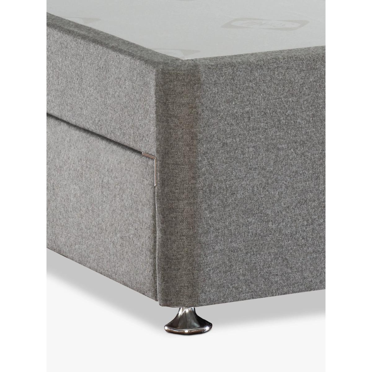 Sealy 2 Drawer Storage Divan Base, Double, Grey – image 3
