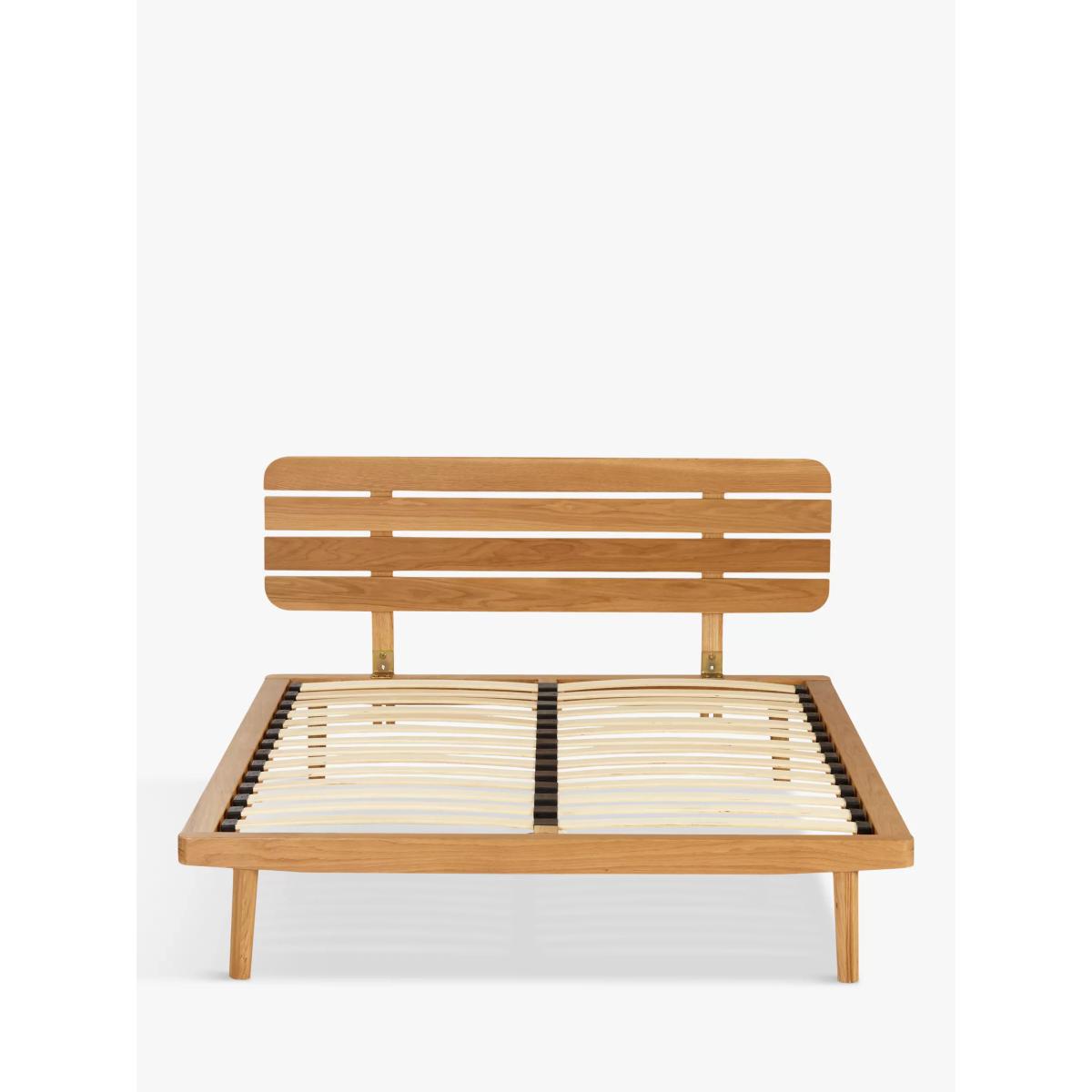John Lewis & Partners Bow Slatted Headboard Bed Frame, Double – image 2