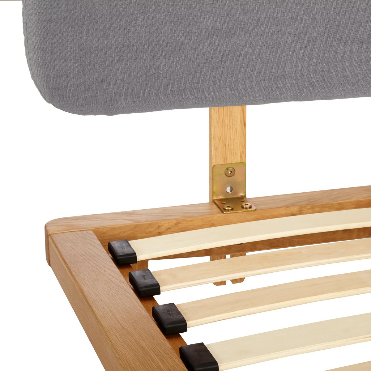John Lewis Bow Upholstered Headboard Bed Frame, Double – image 2