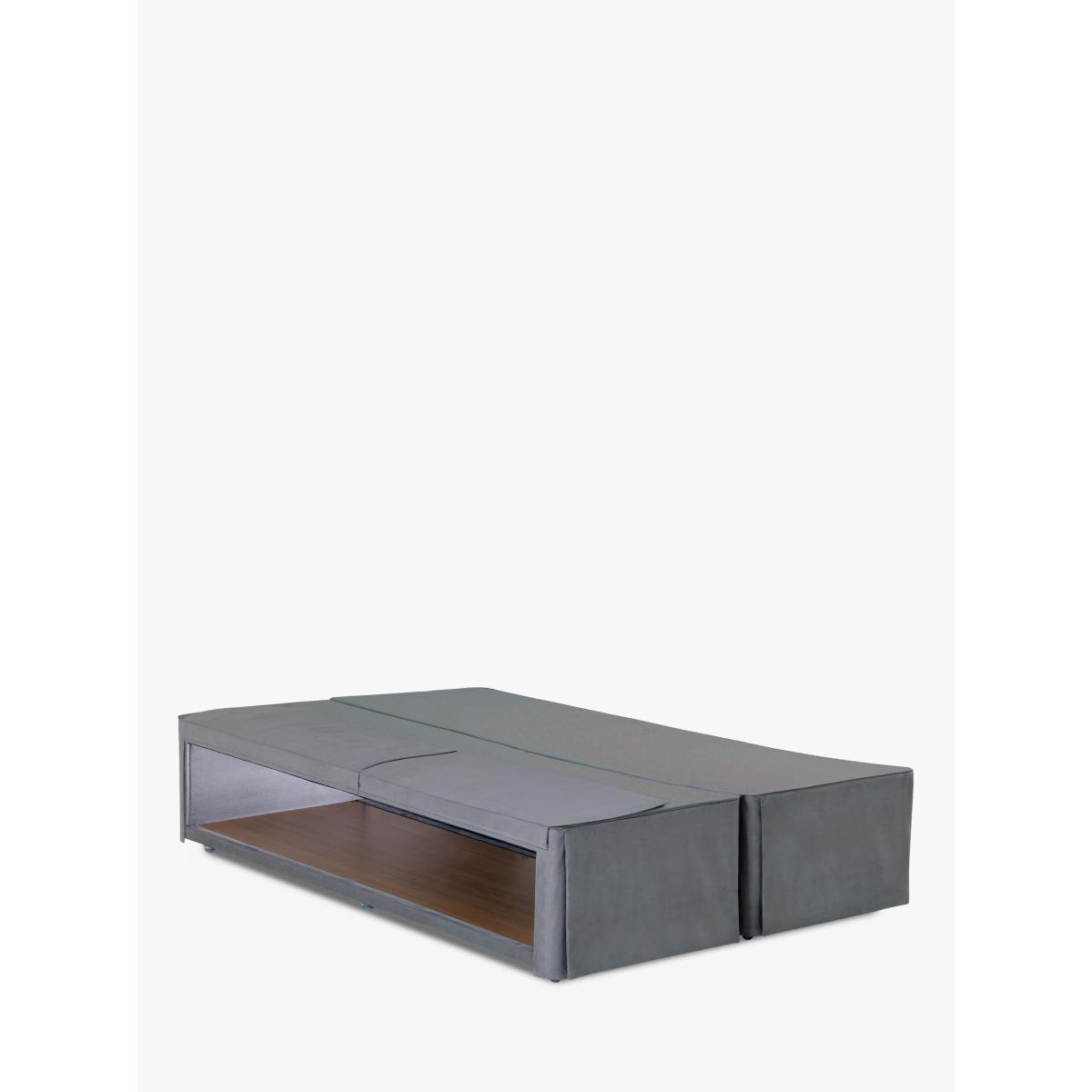 Hypnos Hideaway Storage Upholstered Divan Base, Double, Imperio Grey – image 3
