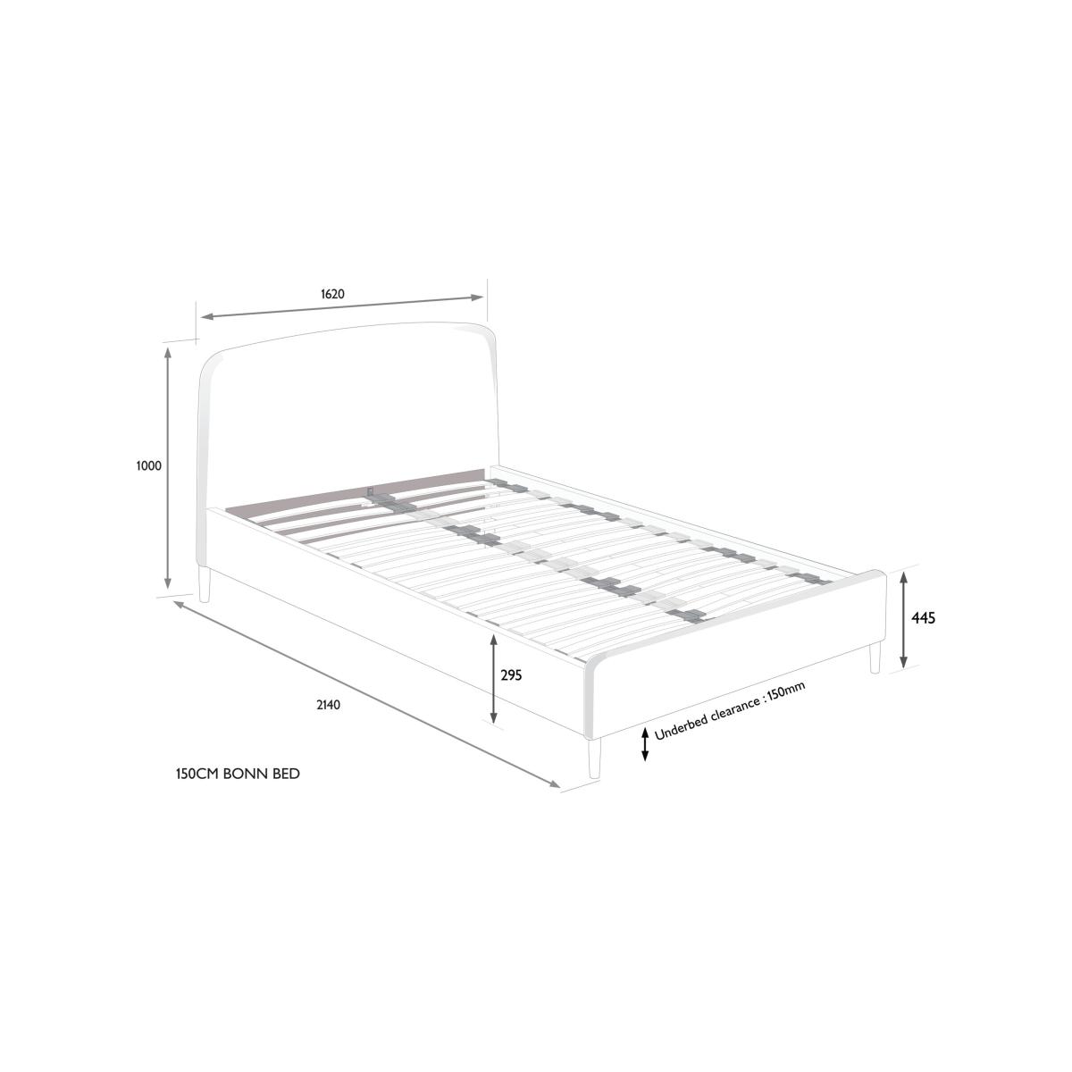 John Lewis ANYDAY Bonn Upholstered Bed Frame, King Size – image 8